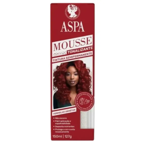 15991 - Mousse Tonalizante Vermelho Demeter 150ml Aspa 15991 - Mousse Tonalizante Vermelho Demeter 150ml Aspa